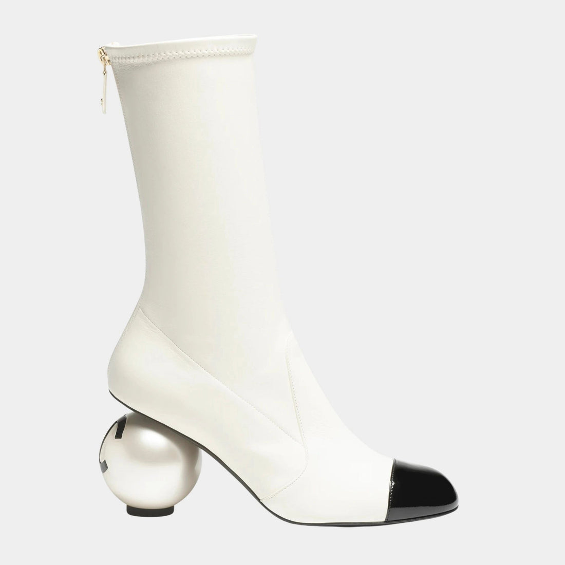 Boots Stretch Lambskin &amp; Patent Calfskin