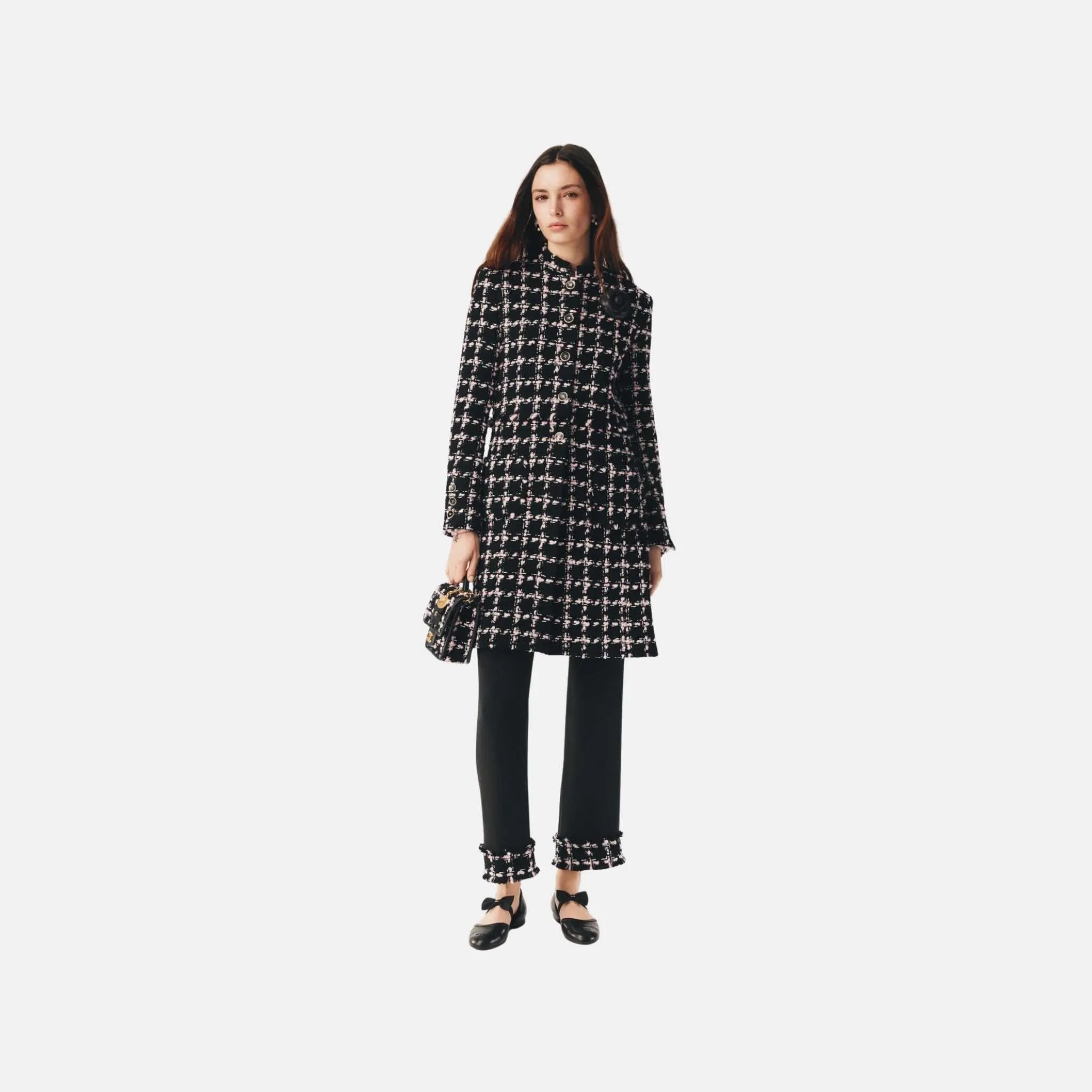 Coat in Wool Tweed