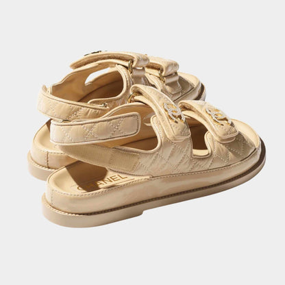 Dad Shoes in Shiny Lambskin