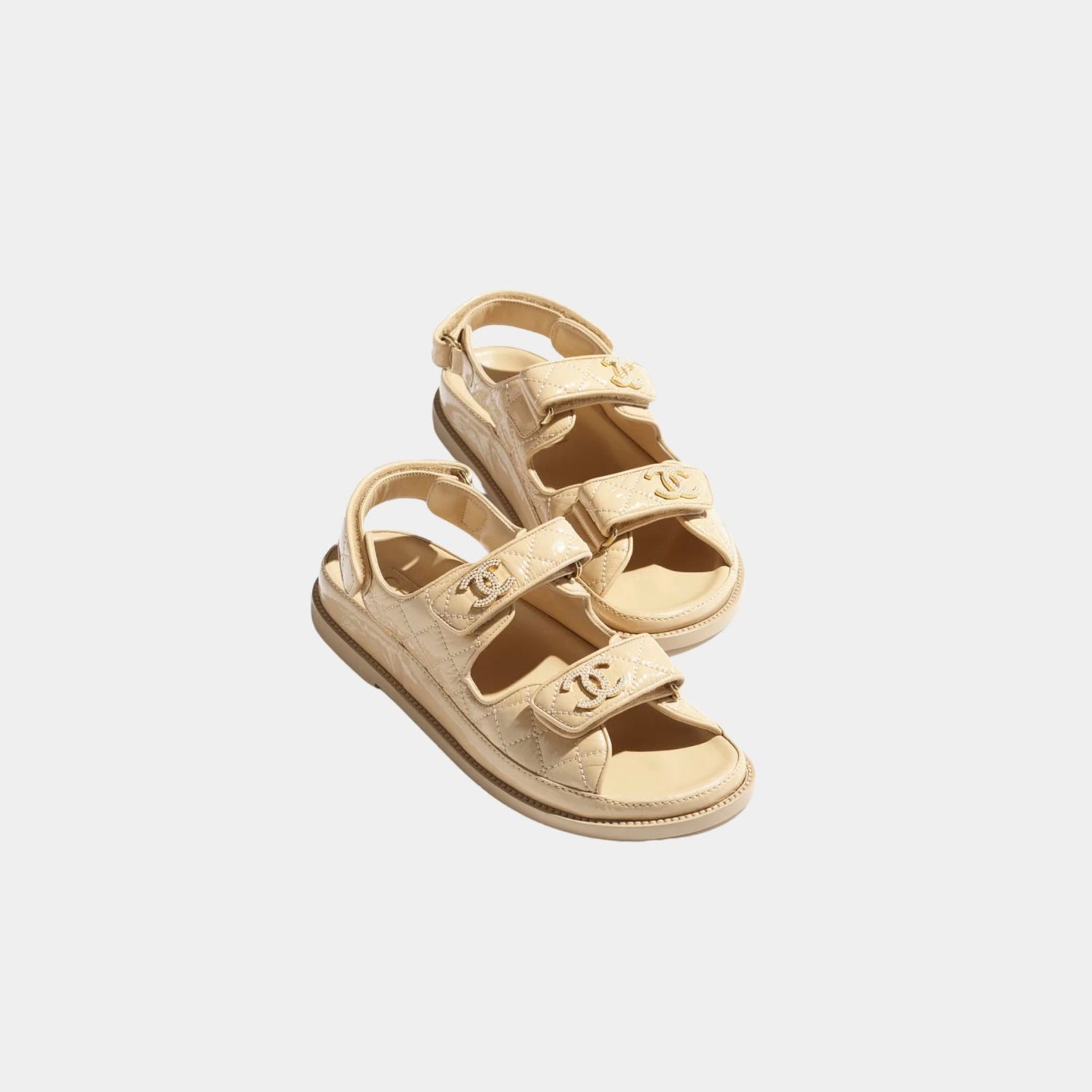 Dad Shoes in Shiny Lambskin