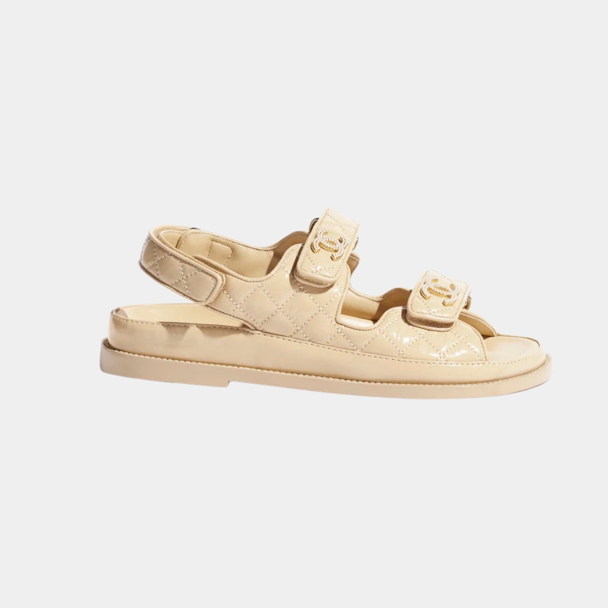 Dad Shoes in Shiny Lambskin