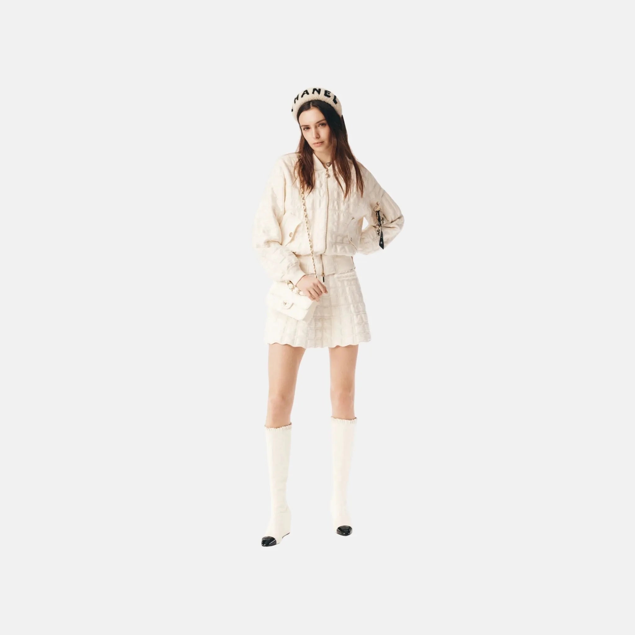 Jacket in Cotton and Silk