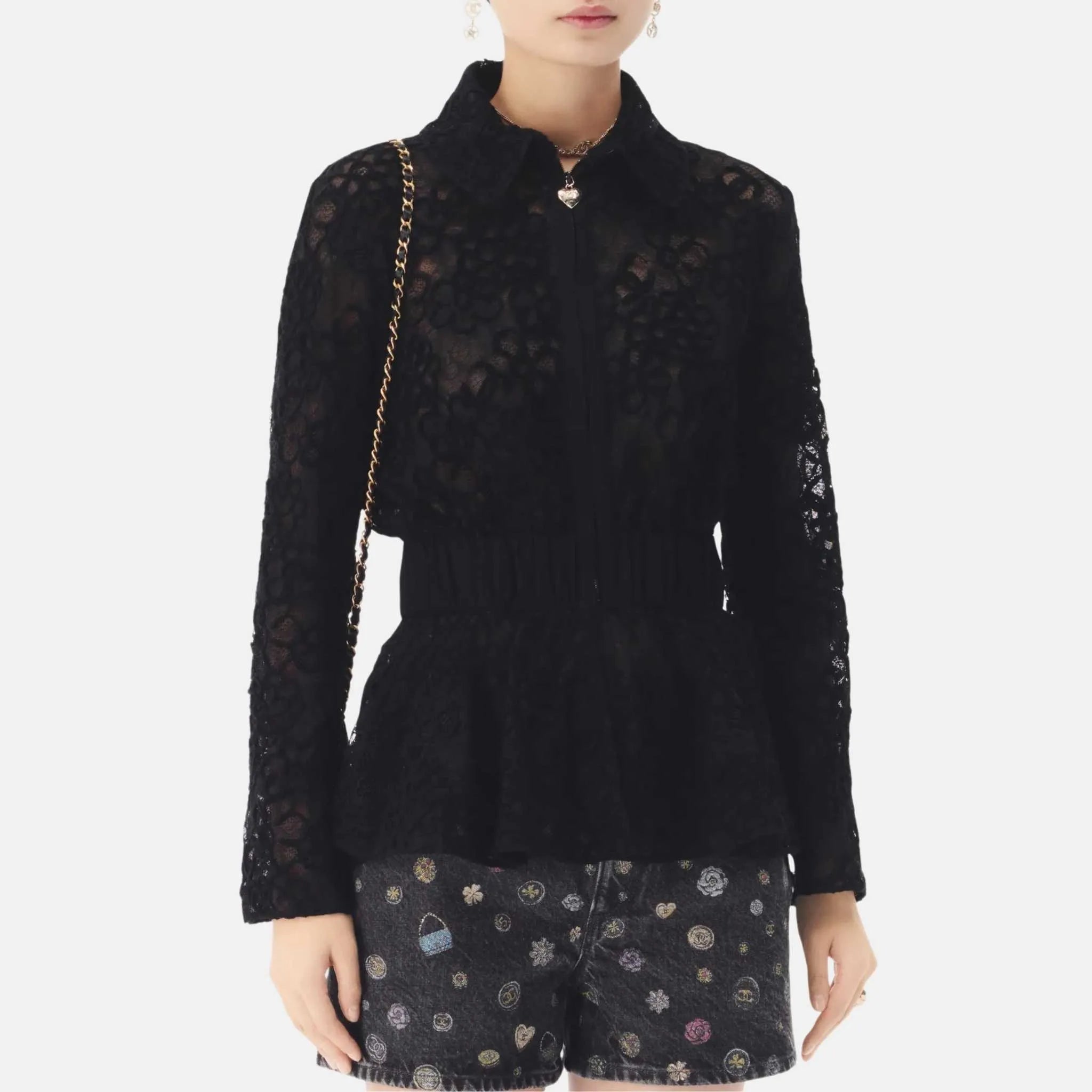 Jacket in Cotton Lace