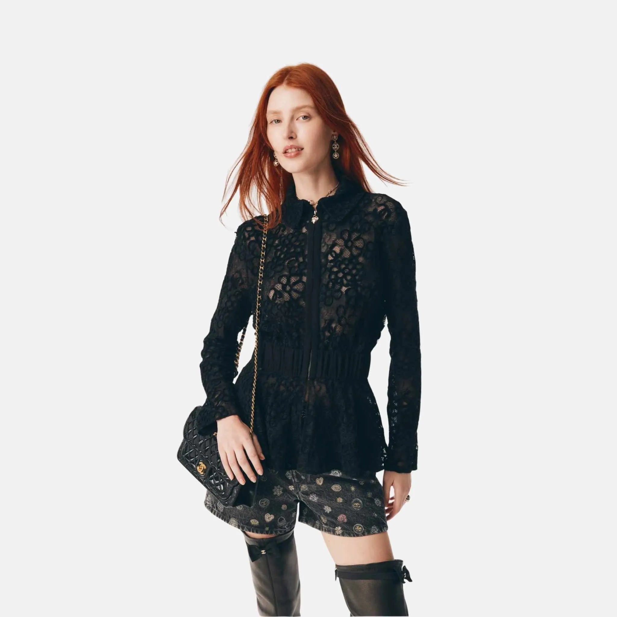 Jacket in Cotton Lace