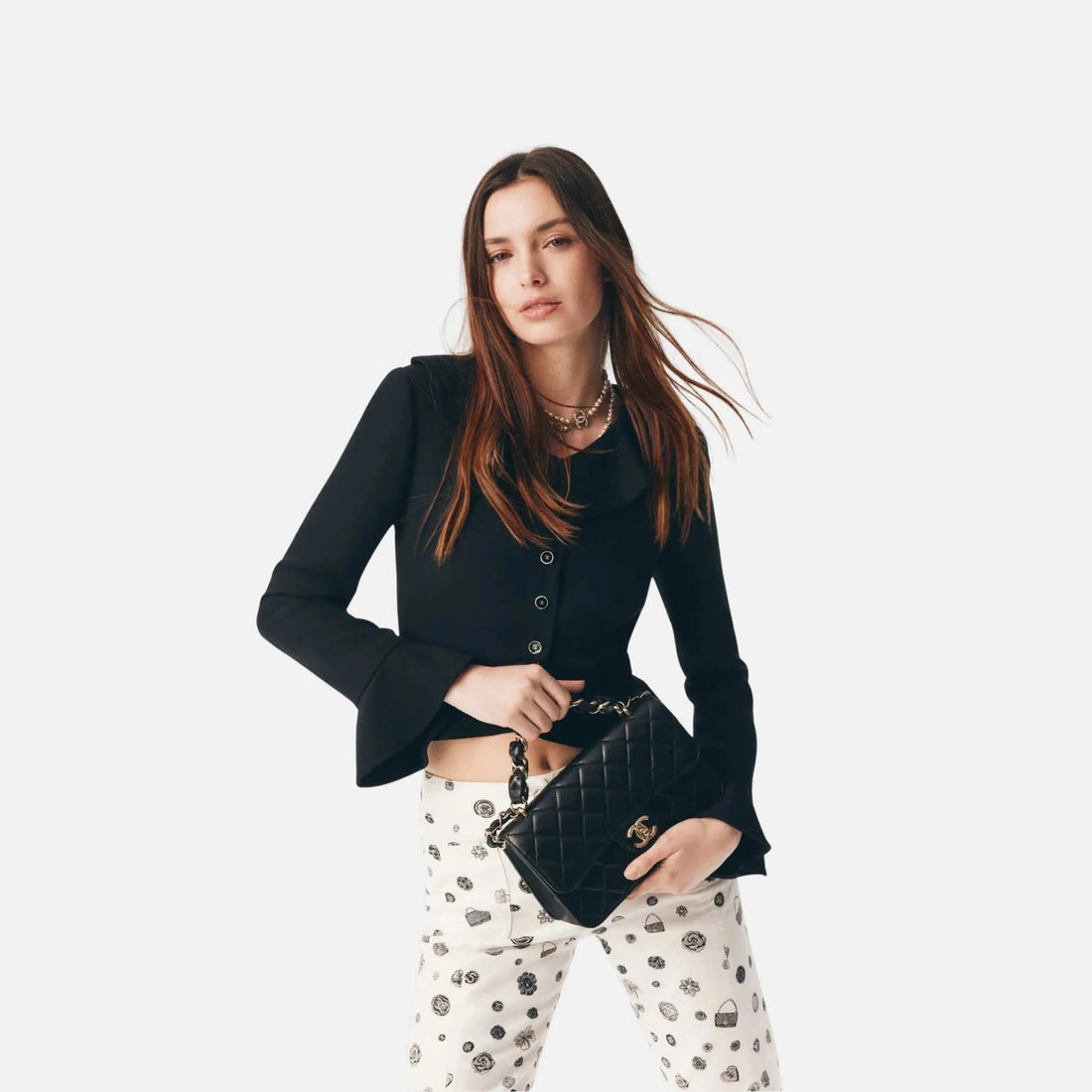 Jacket in Silk Crepe