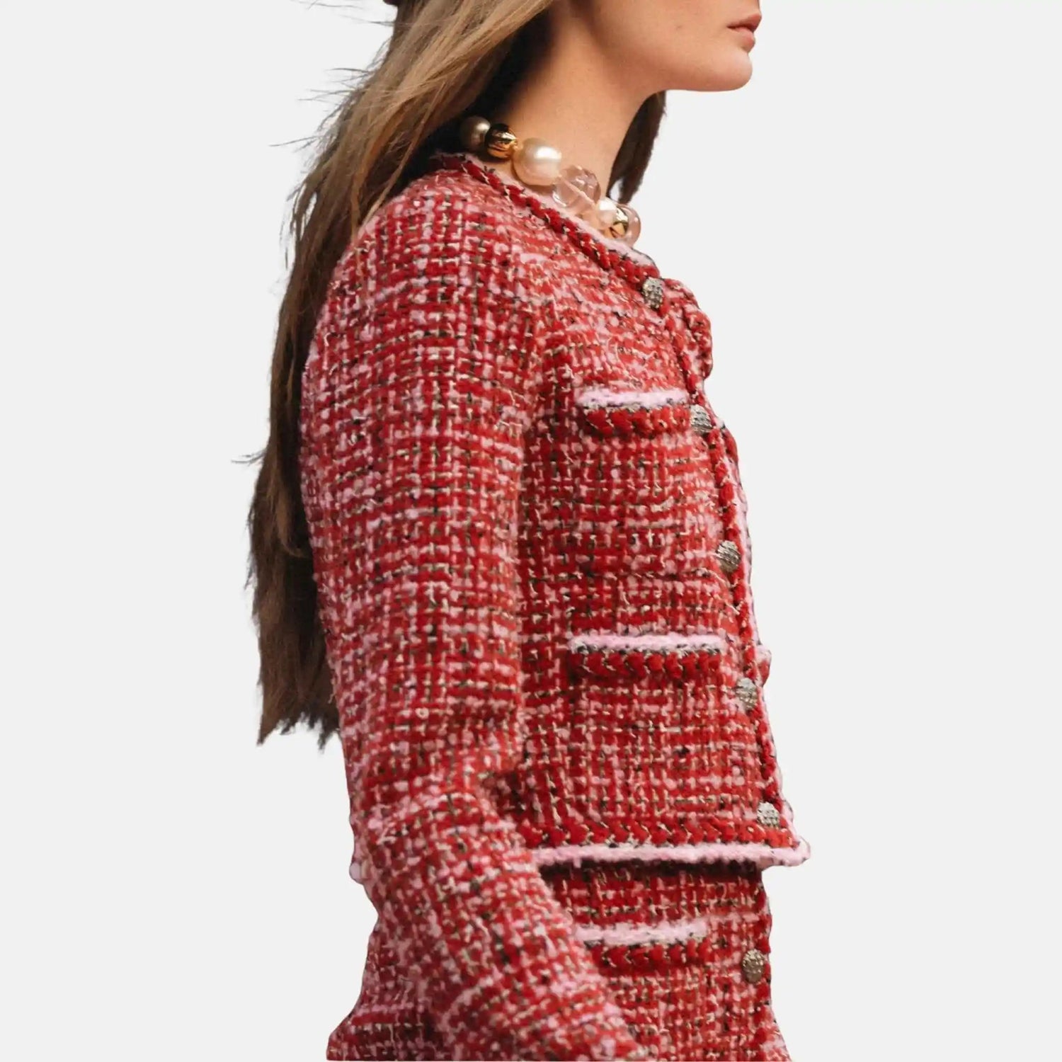 Jacket Tweed Red