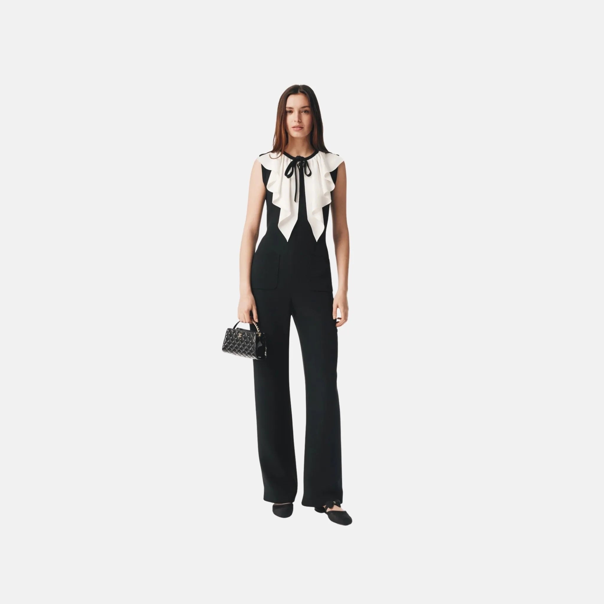 Jumpsuit in Silk Crepe