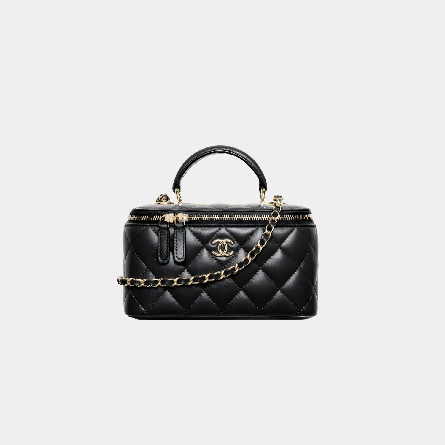 Long Vanity With Chain in Lambskin