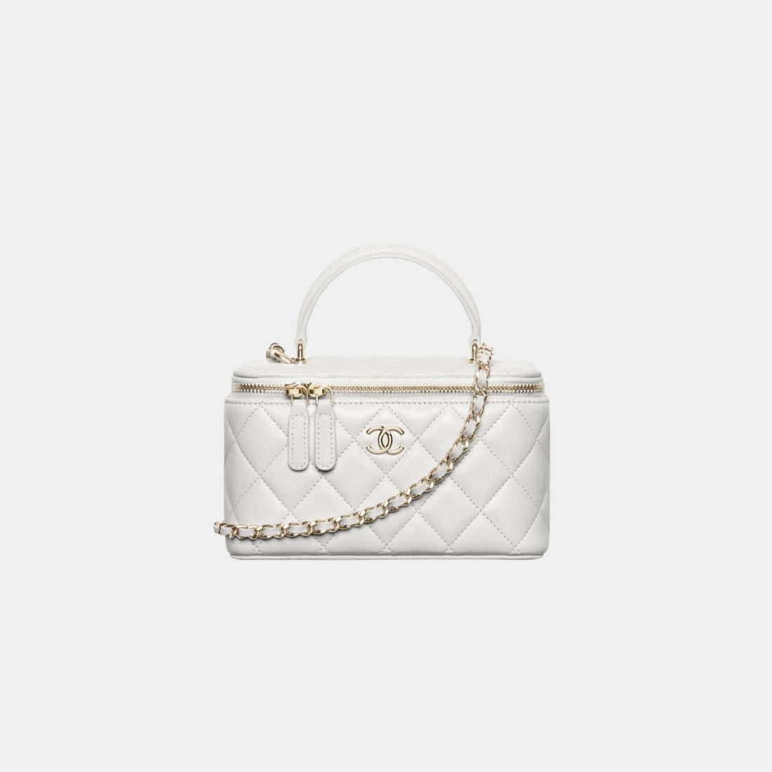 Long Vanity With Chain Lambskin