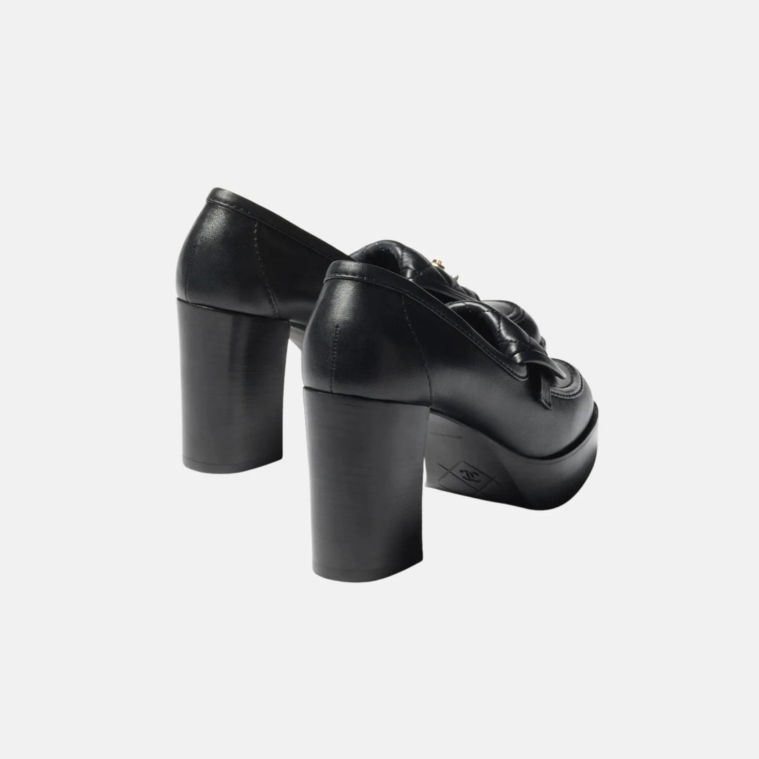 Moccasins in Black Lambskin