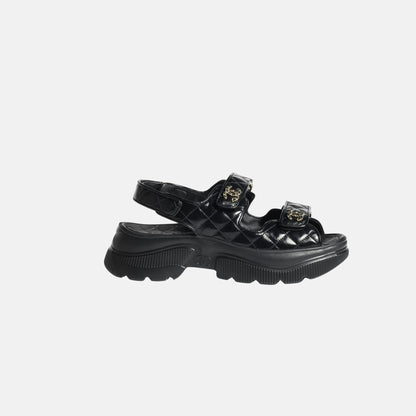 Sandals in Shiny Calfskin