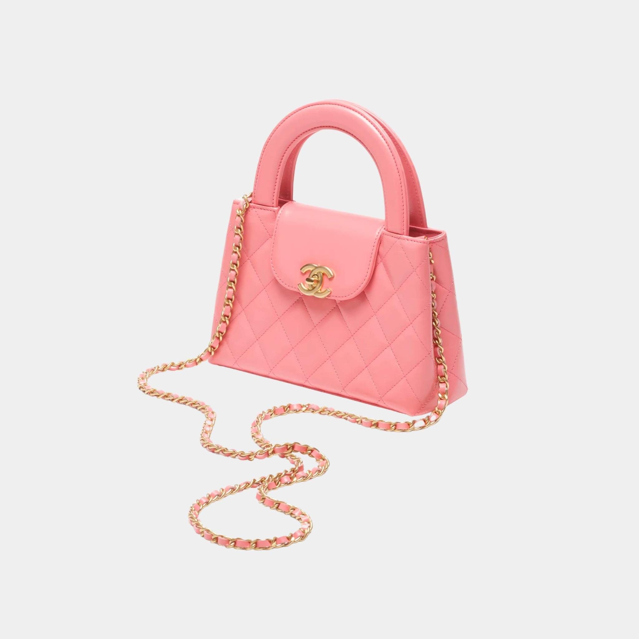Small Cabas Pink Calfskin