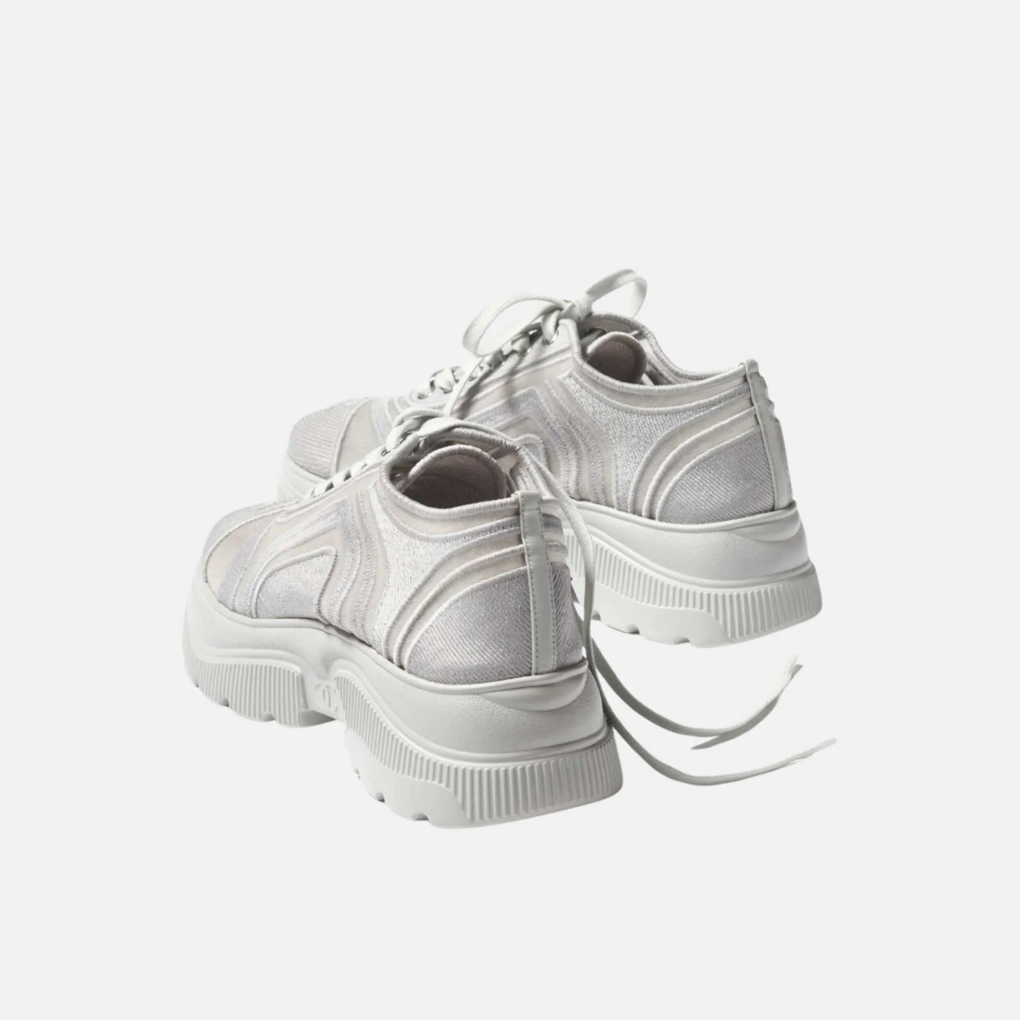 Sneakers in Mesh and Mixed Fibers