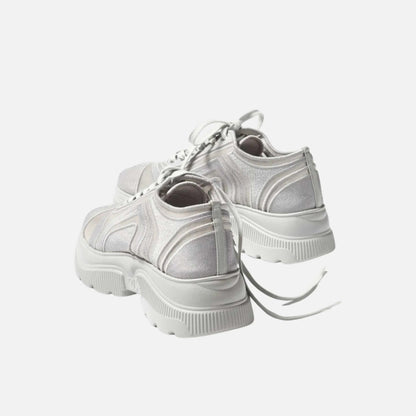 Sneakers in Mesh and Mixed Fibers