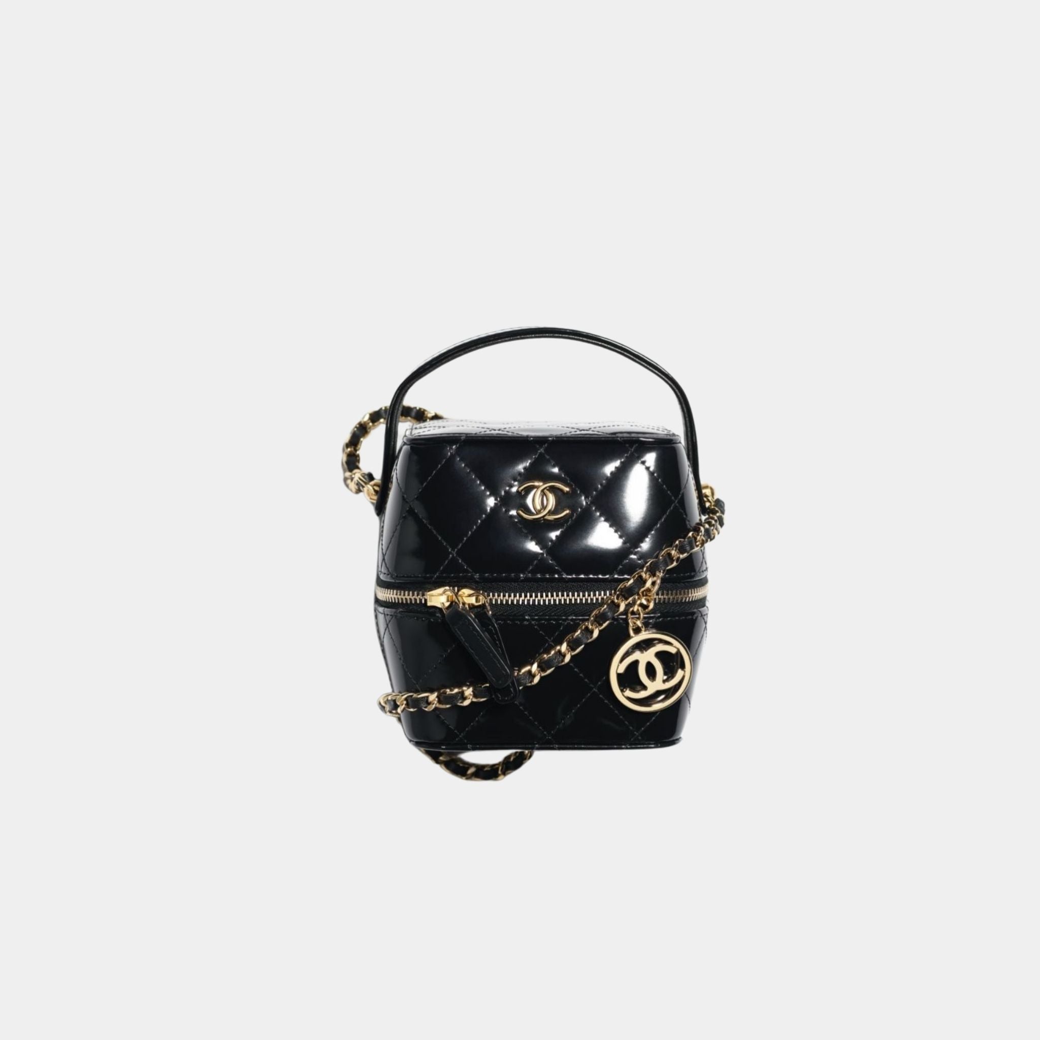 Vanity with Chain in Shiny Calfskin
