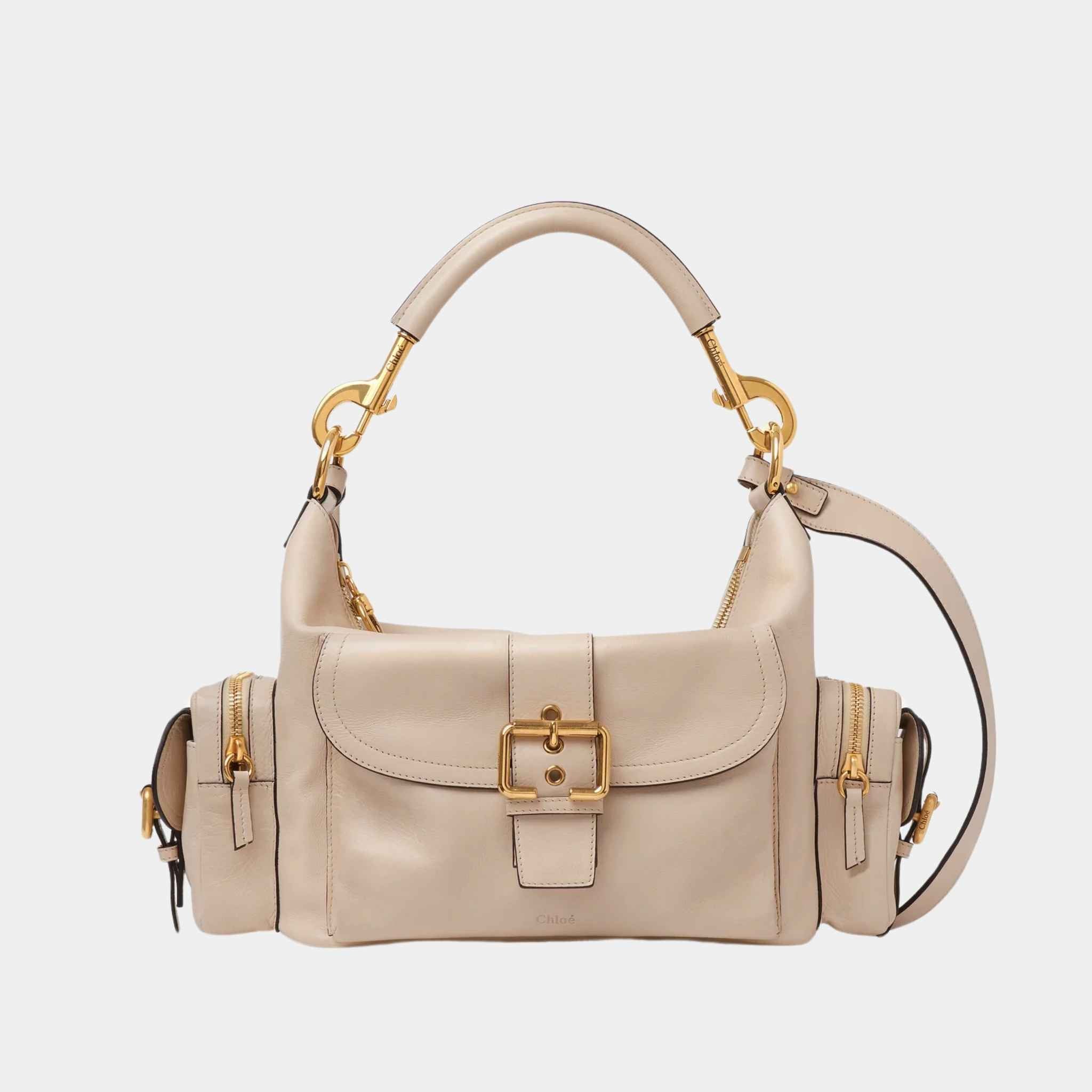 Camera Bag in Shiny Leather