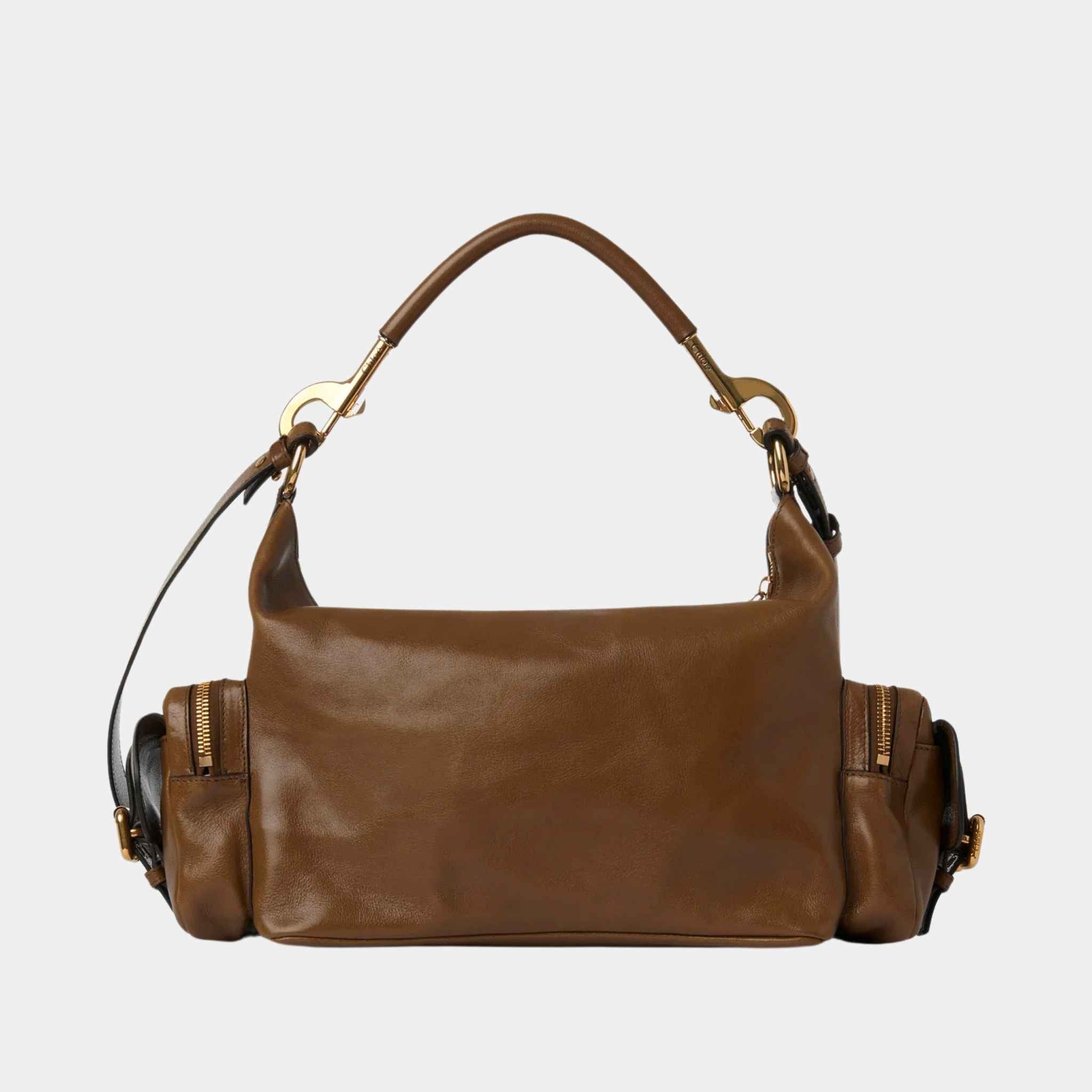 Camera Bag in Shiny Leather