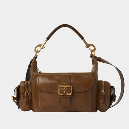 Camera Bag in Shiny Leather