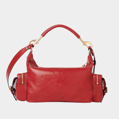 Camera Bag in Shiny Leather