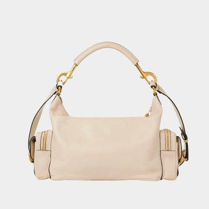 Camera Bag in Shiny Leather