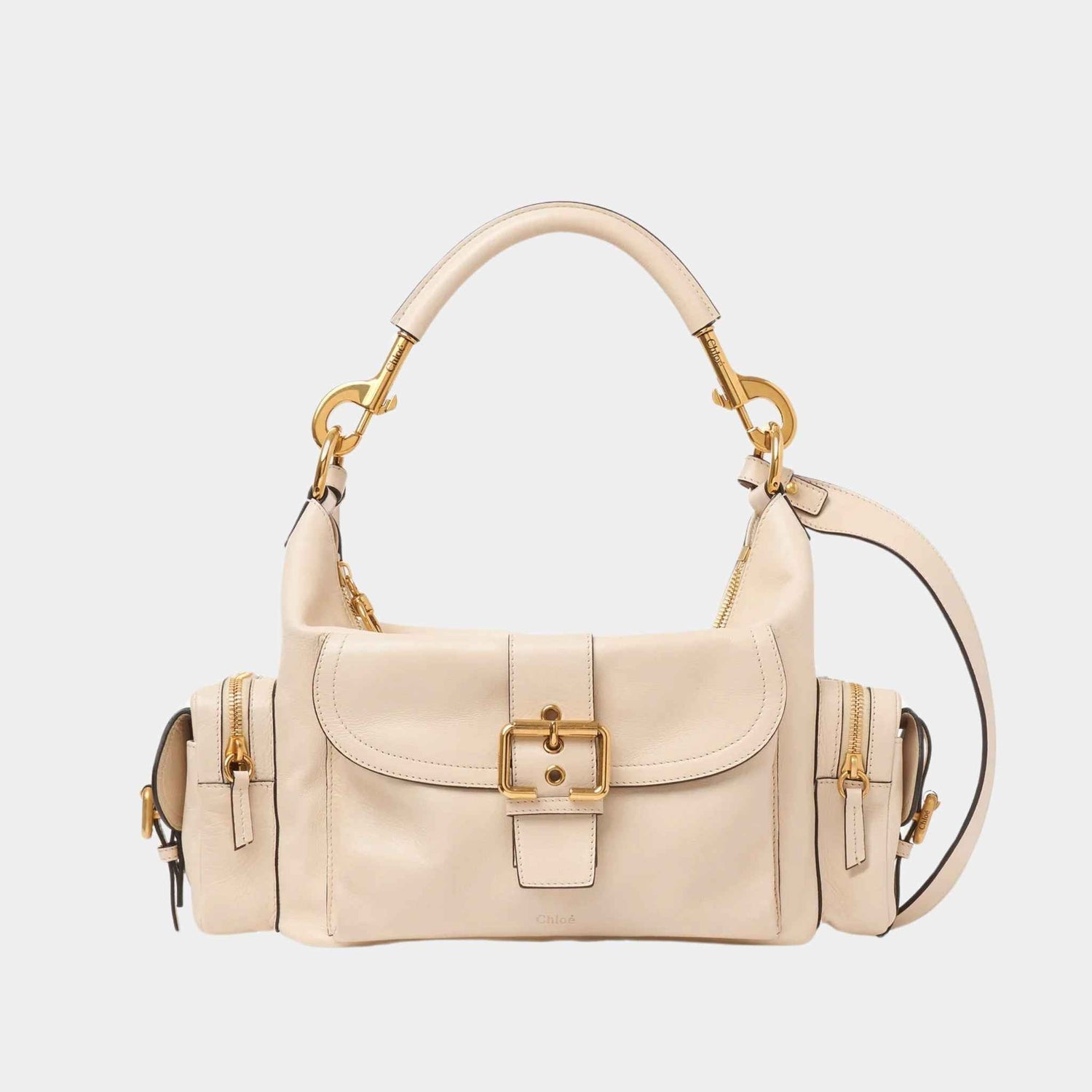 Camera Bag in Shiny Leather