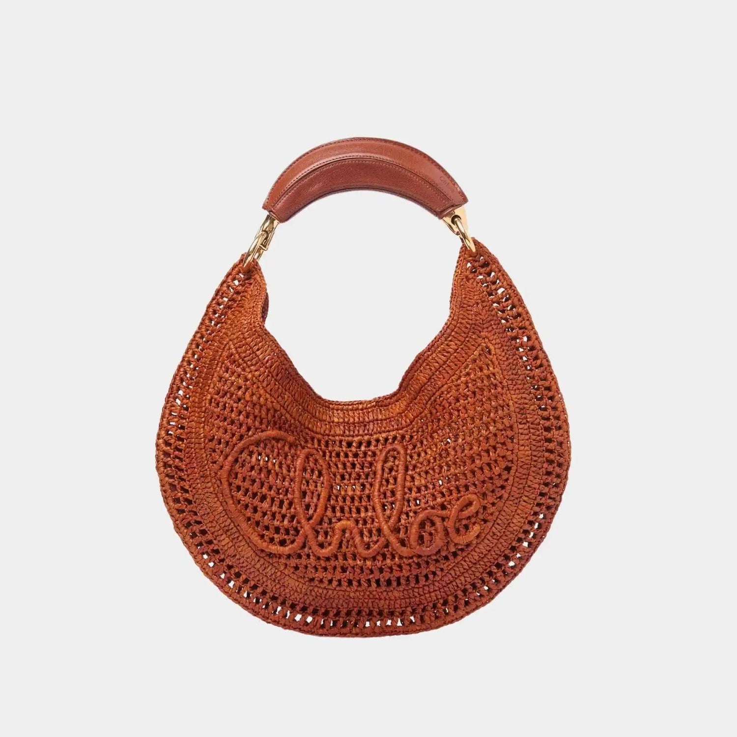 Summer Banana Hobo Bag in Raffia