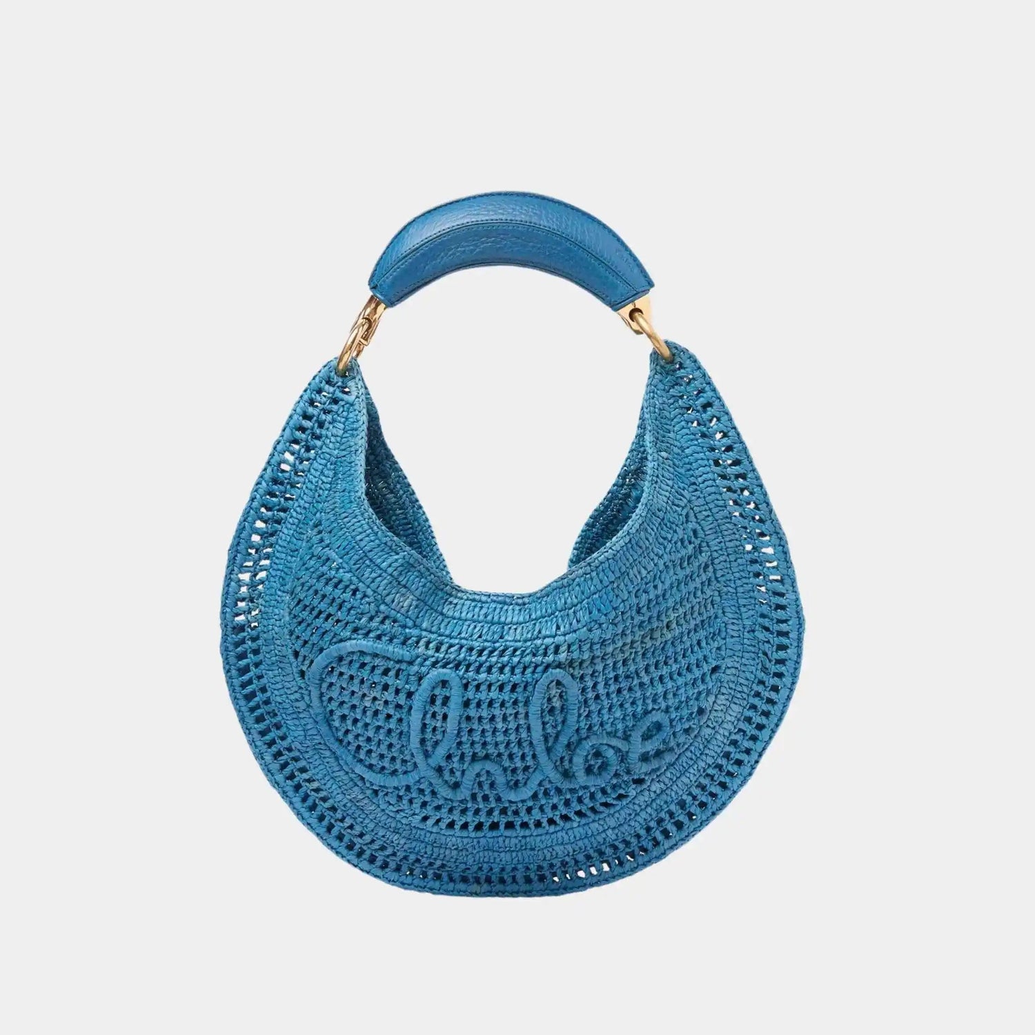 Summer Banana Hobo Bag in Raffia