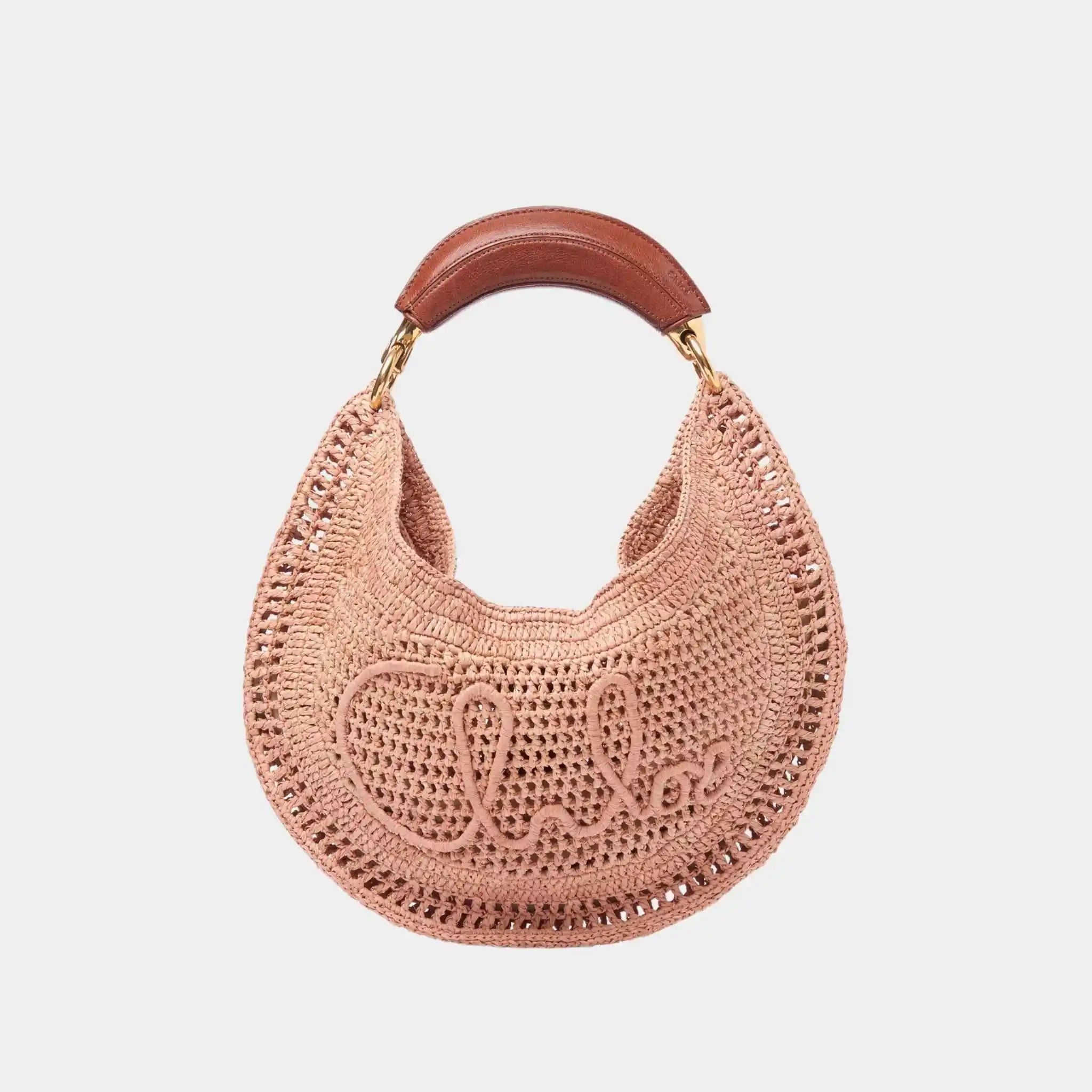 Summer Banana Hobo Bag in Raffia