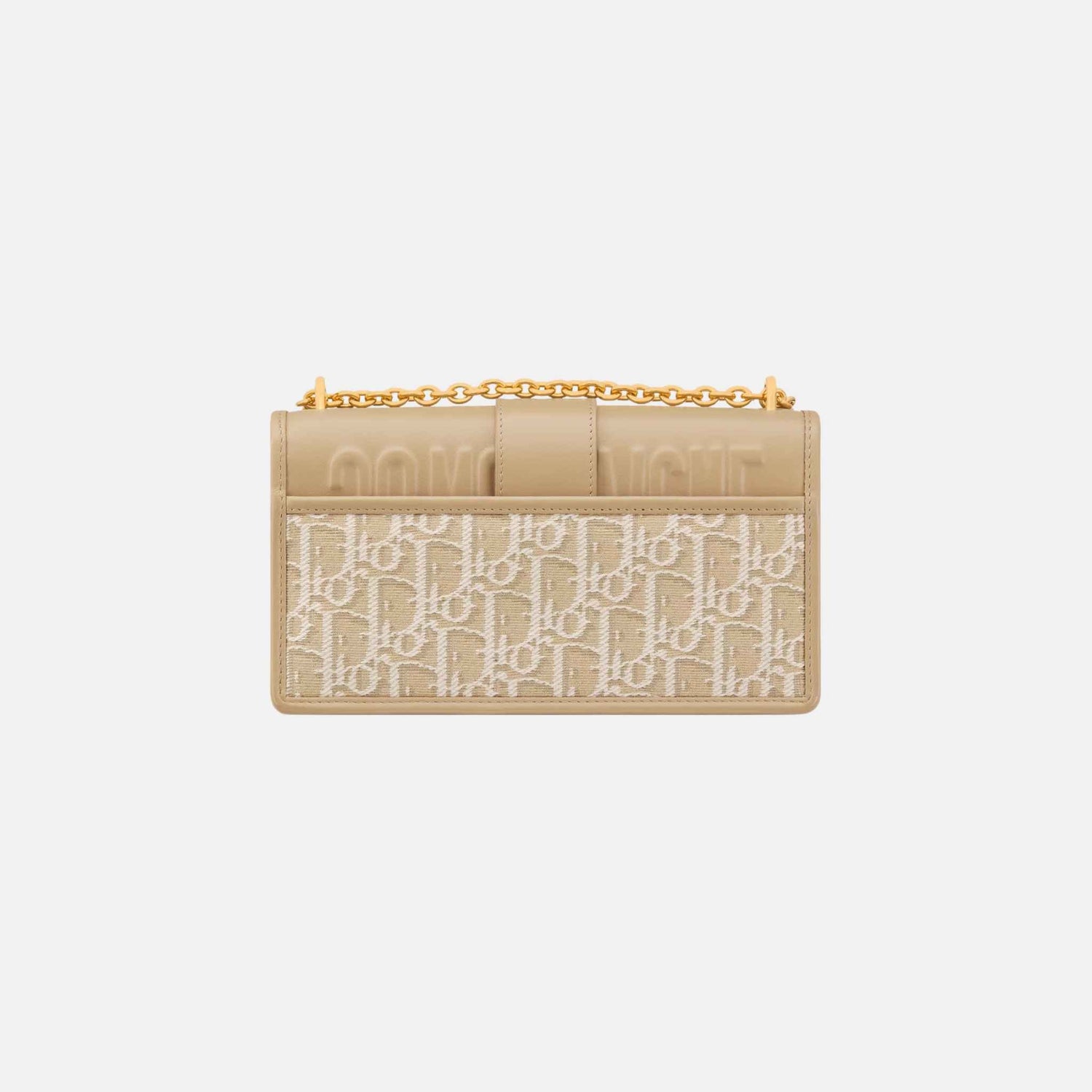 30 Montaigne East West Bag With Chain Jacquard Smooth Calfskin