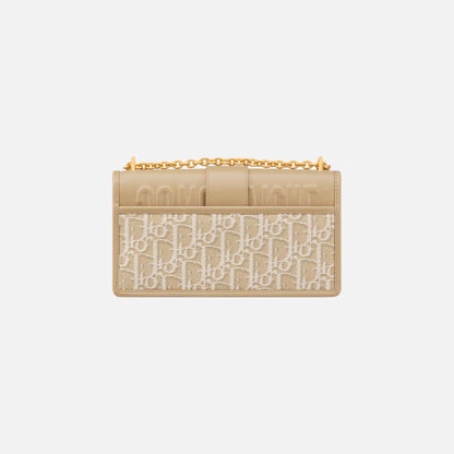 30 Montaigne East West Bag With Chain Jacquard Smooth Calfskin