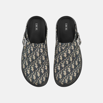 Aqua Mule In Dior Oblique Jacquard