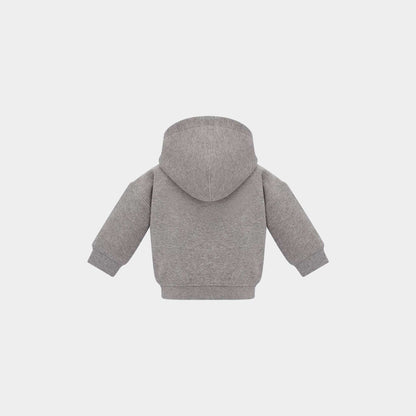 Baby Christian Dior Couture Zipped Hoodie Cotton Fleece