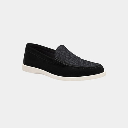 Dior Granville Moccasin Suede and Jacquard Canvas