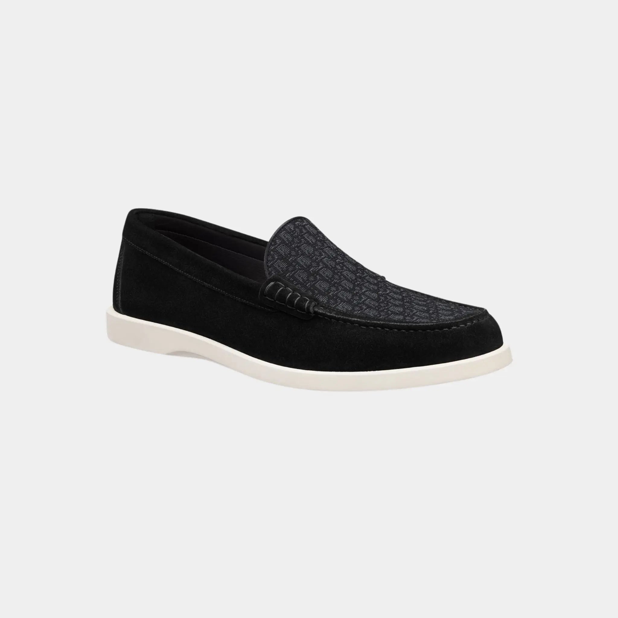 Dior Granville Moccasin Suede and Jacquard Canvas