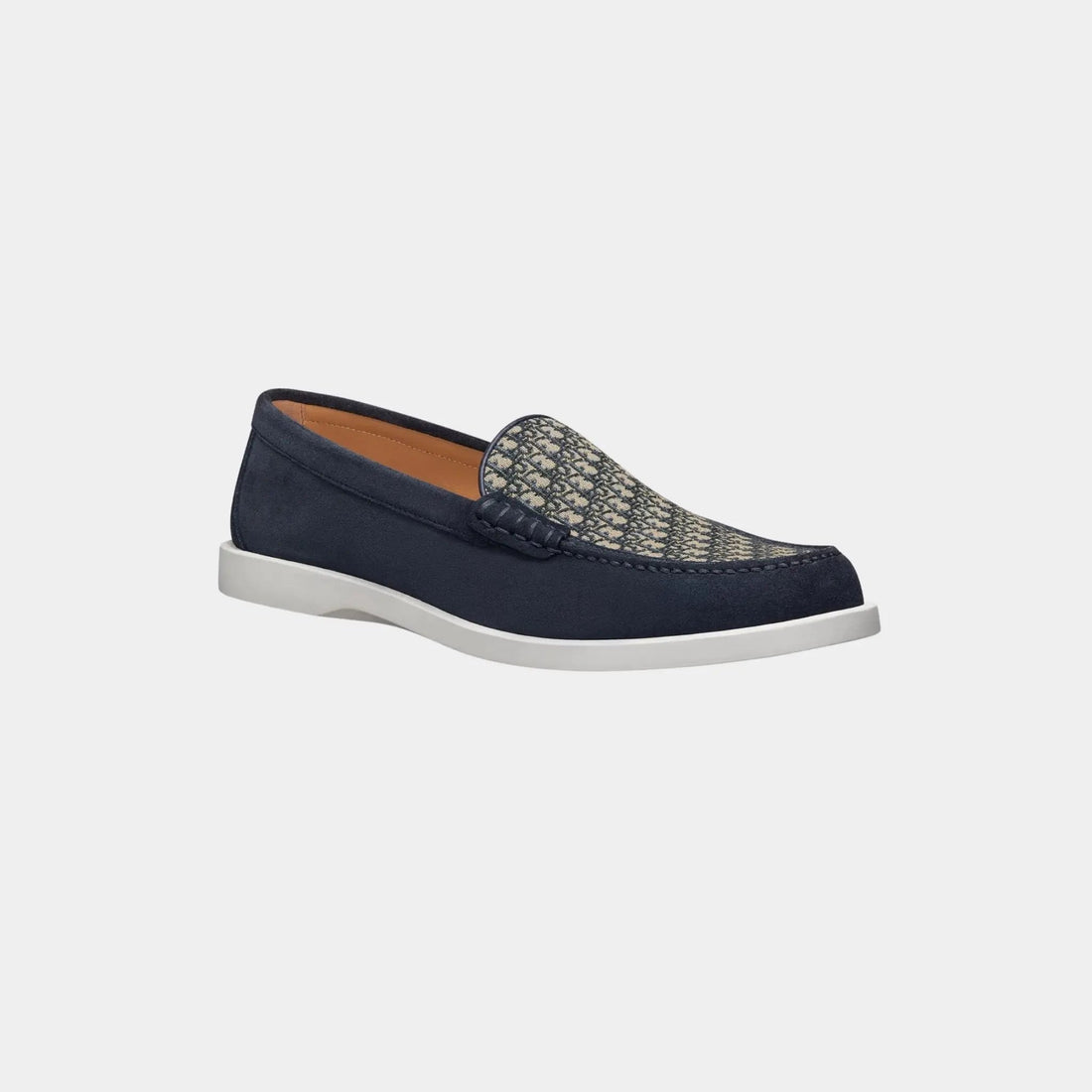 Dior Granville Moccasin Suede and Jacquard Canvas