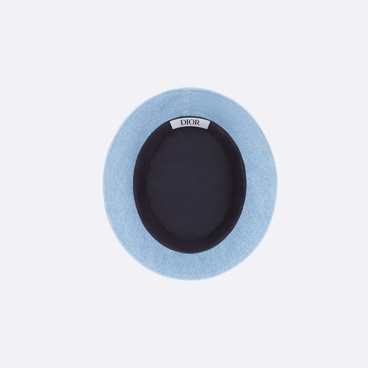 Kids Bucket Hat Blue Cotton Denim