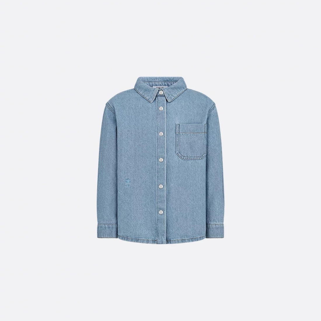 Kids Shirt Blue Cotton Denim
