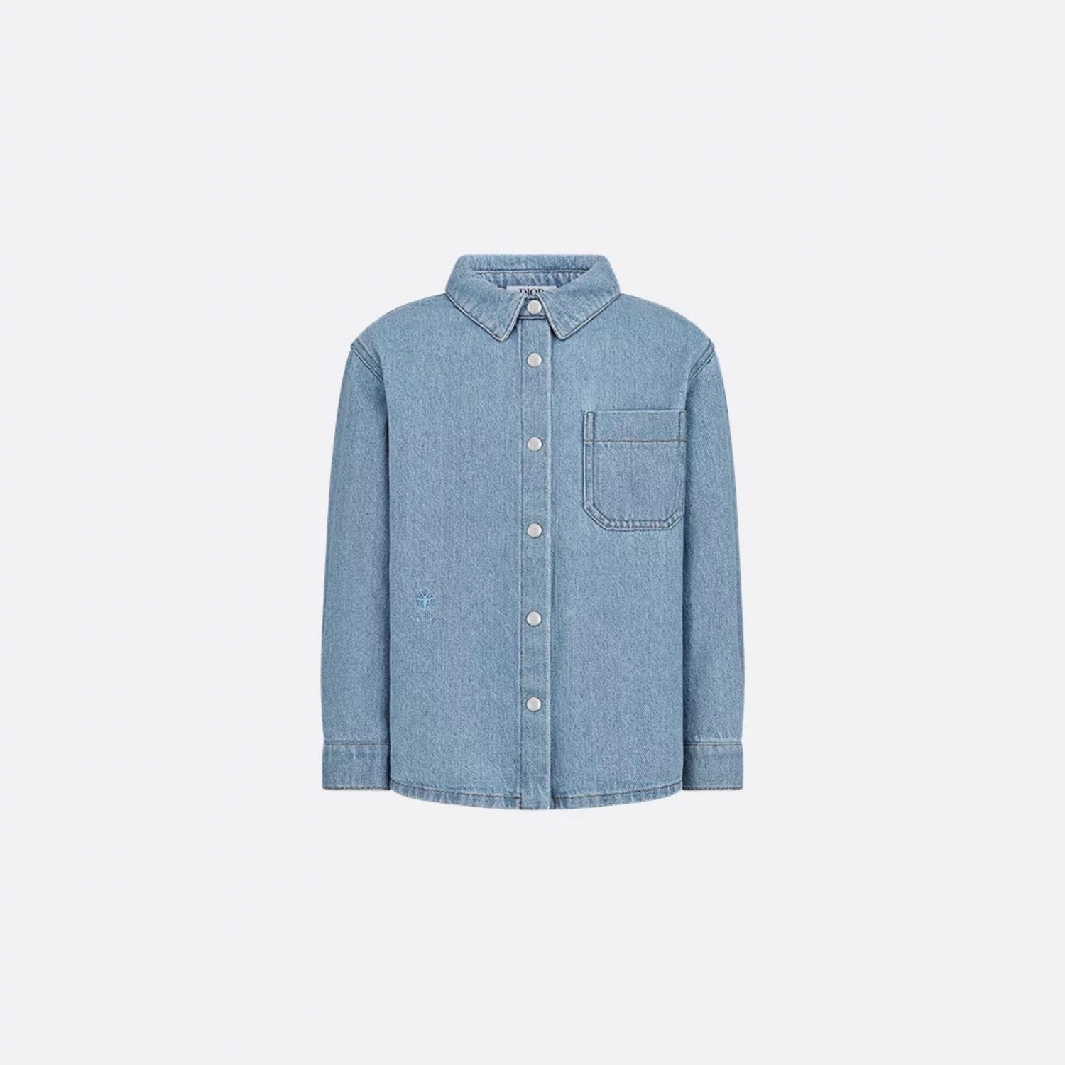 Kids Shirt Blue Cotton Denim