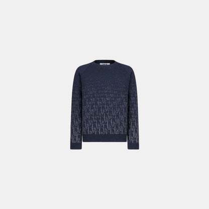 Kids Sweater Wool Knit Gradient Dior Oblique Jacquard