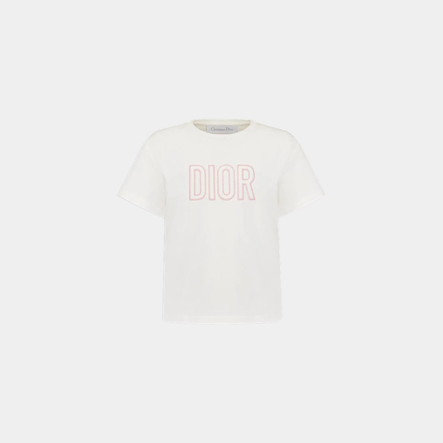 Kids T Shirt Cotton Jersey Dior Embroidery
