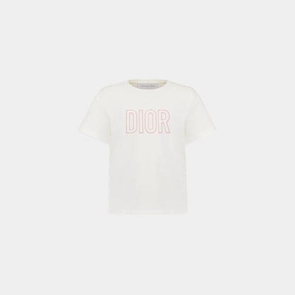 Kids T Shirt Cotton Jersey Dior Embroidery