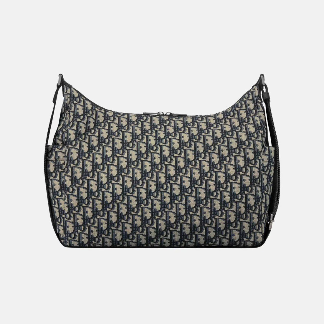 Medium Rider Soft Hobo Bag in Oblique and Grained Calfskin