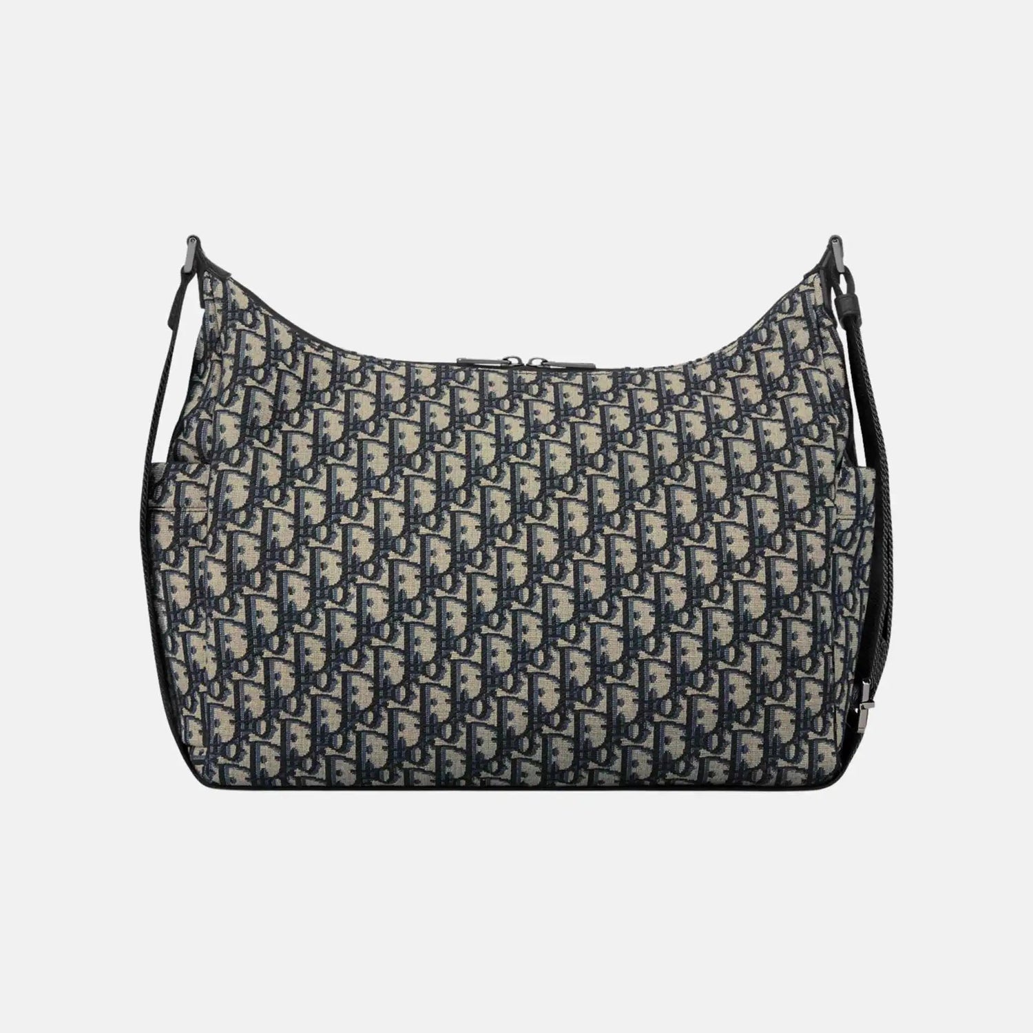Medium Rider Soft Hobo Bag in Oblique and Grained Calfskin