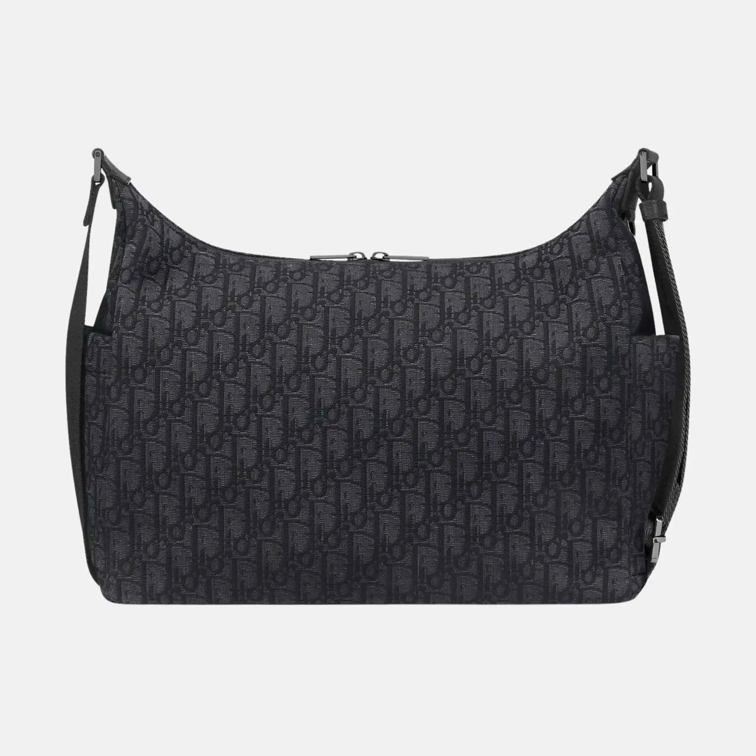 Medium Rider Soft Hobo Bag in Oblique and Grained Calfskin