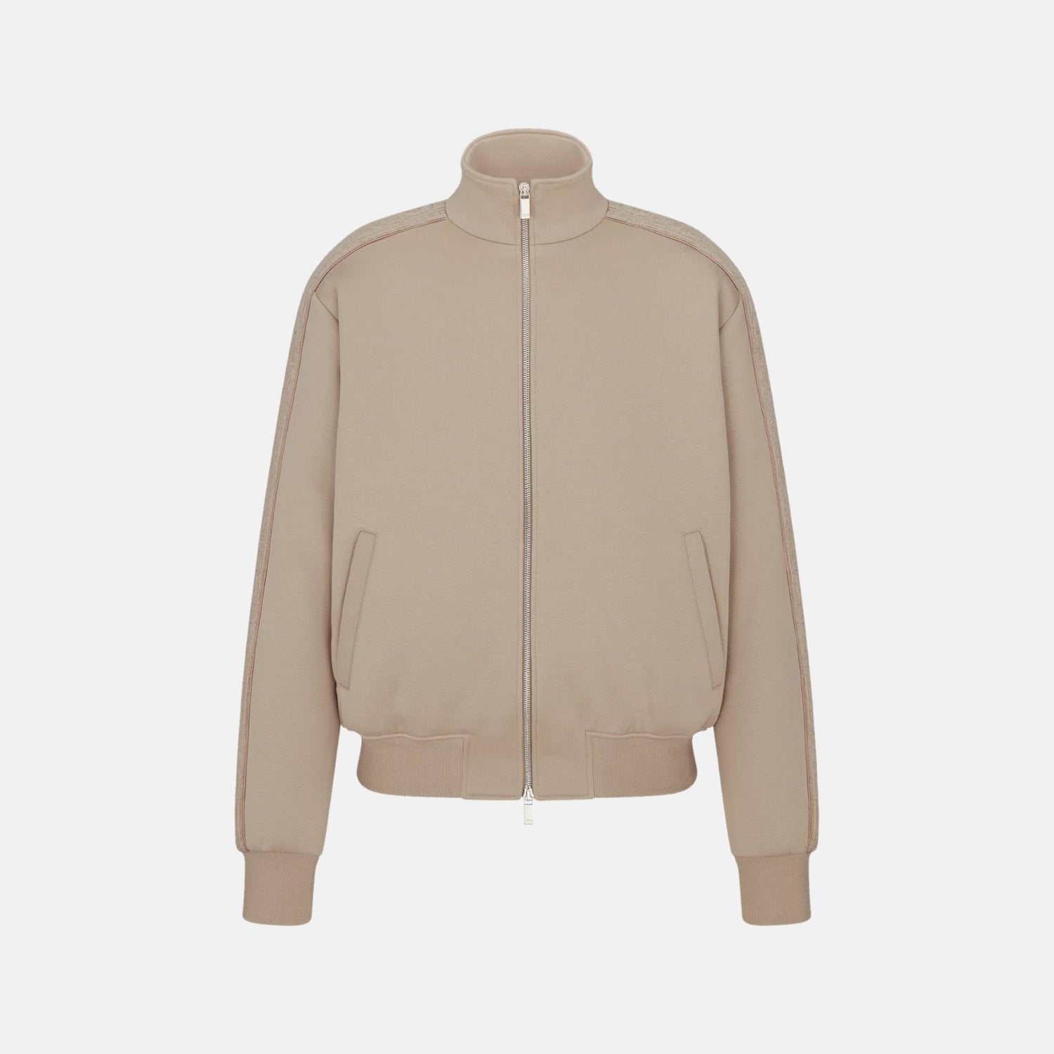 Oblique Track Jacket In Cotton Blend Jersey