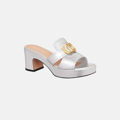 Or 30 Montaigne Platform Slide In Laminated Calfskin