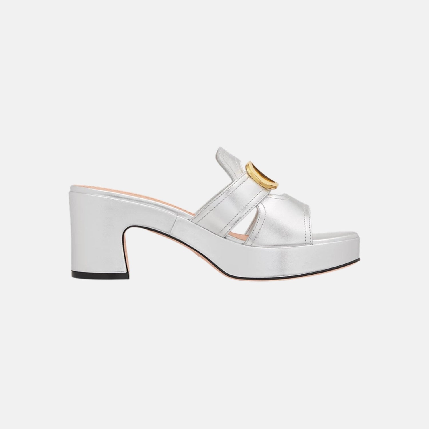 Or 30 Montaigne Platform Slide In Laminated Calfskin