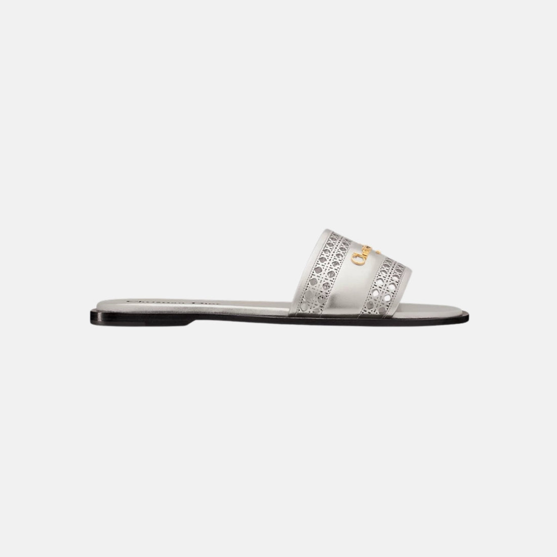 Or D Lane Slide In Openwork Microcannage Laminated Calfskin