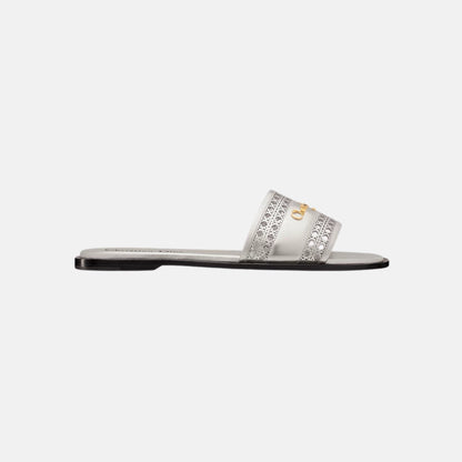 Or D Lane Slide In Openwork Microcannage Laminated Calfskin
