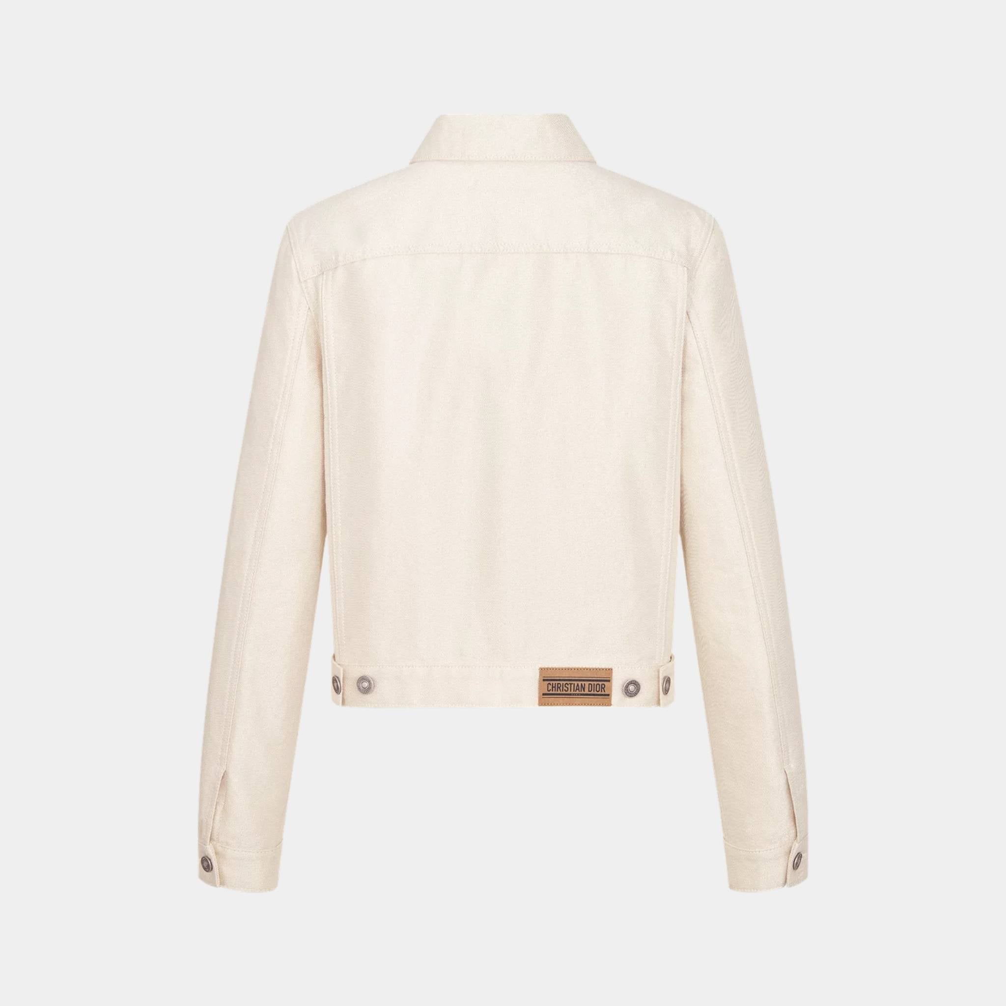 Or Jacket Gold-Tone Cotton-Blend Denim